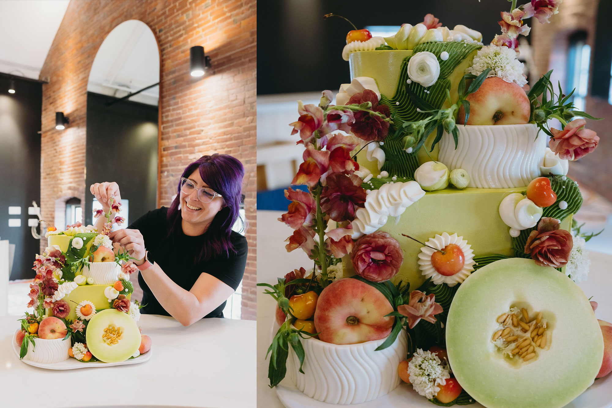 The Hawthorn Styled Wedding Cake by Courtney Couture