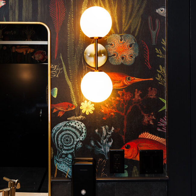 Fun bathroom accents