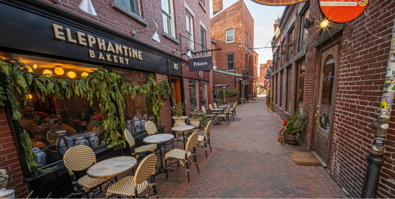 Elephantine Bakery in downtown Portsmouth, NH