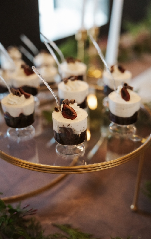 Tray of desserts passed at The Hawthorn event