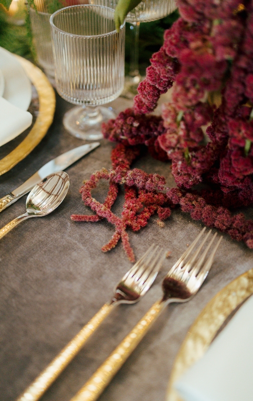 Flatware and florals