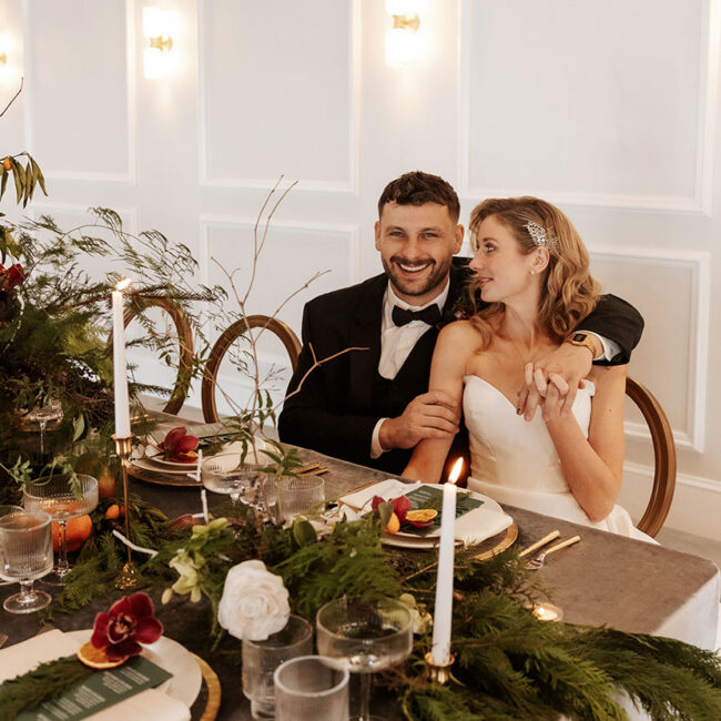 The Hawthorn Interior - Wedding couple
