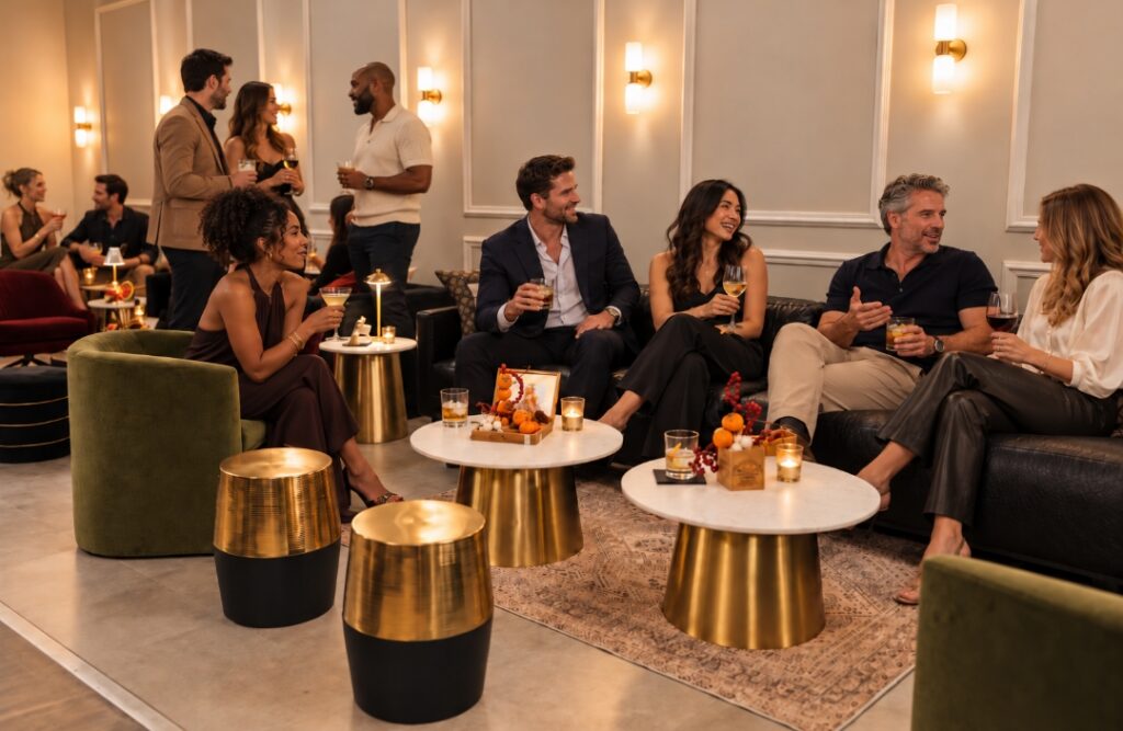 Sitting in lounge